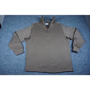 Military Polypropylene Brown Thermal Undershirt Cold Weather Long Sleeve Medium